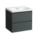 LAUFEN LUA washbasin with LANI vanity unit with 2 pull-out compartments