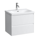 LAUFEN LUA washbasin with LANI vanity unit with 2 pull-out compartments