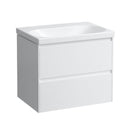 LAUFEN LUA washbasin with LANI vanity unit with 2 pull-out compartments