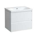 LAUFEN LUA washbasin with LANI vanity unit with 2 pull-out compartments