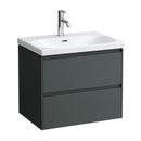 LAUFEN LUA washbasin with LANI vanity unit with 2 pull-out compartments