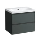 LAUFEN LUA washbasin with LANI vanity unit with 2 pull-out compartments
