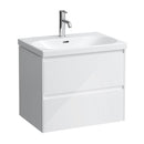 LAUFEN LUA washbasin with LANI vanity unit with 2 pull-out compartments