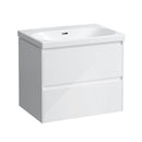LAUFEN LUA washbasin with LANI vanity unit with 2 pull-out compartments