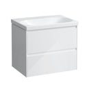 LAUFEN LUA washbasin with LANI vanity unit with 2 pull-out compartments