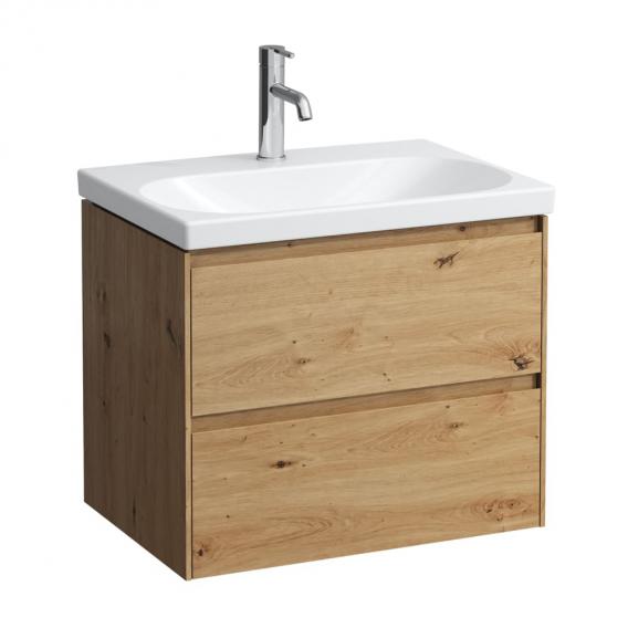 LAUFEN LUA washbasin with LANI vanity unit with 2 pull-out compartments
