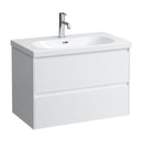 LAUFEN LUA washbasin with LANI vanity unit with 2 pull-out compartments