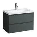 LAUFEN LUA washbasin with LANI vanity unit with 2 pull-out compartments