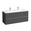 LAUFEN Palace double washbasin with Base vanity unit with 2 pull-out compartments