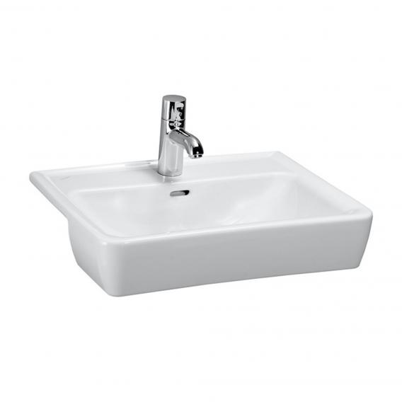 LAUFEN Pro A semi-recessed basin white, with 1 tap hole