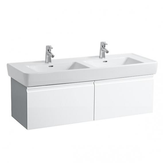 LAUFEN Pro A vanity unit for double washbasin with 2 pull-out compartments