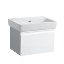 LAUFEN Pro A washbasin with vanity unit with 1 pull-out compartment white
