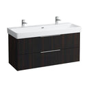LAUFEN Pro S double washbasin with Base vanity unit with 2 pull-out compartments