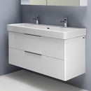 LAUFEN Pro S double washbasin with Base vanity unit with 2 pull-out compartments