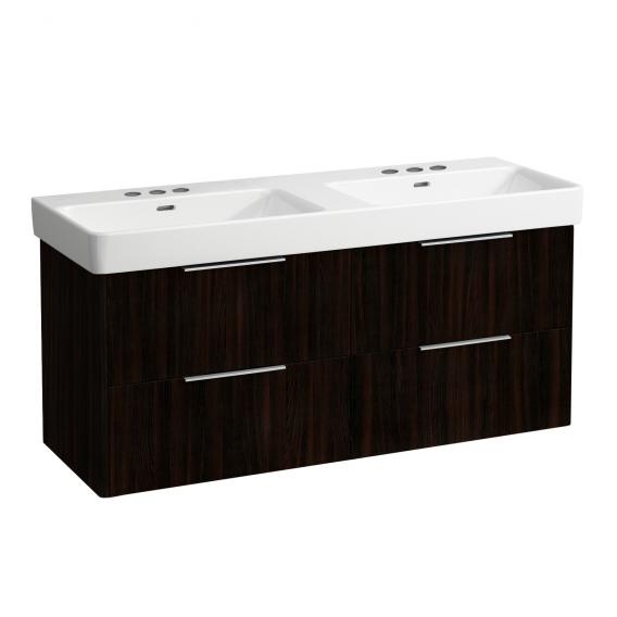 LAUFEN Pro S double washbasin with Base vanity unit with 4 pull-out compartments