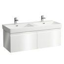 LAUFEN Pro S double washbasin with vanity unit with 2 pull-out compartments