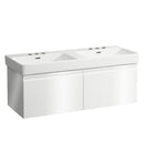 LAUFEN Pro S double washbasin with vanity unit with 2 pull-out compartments
