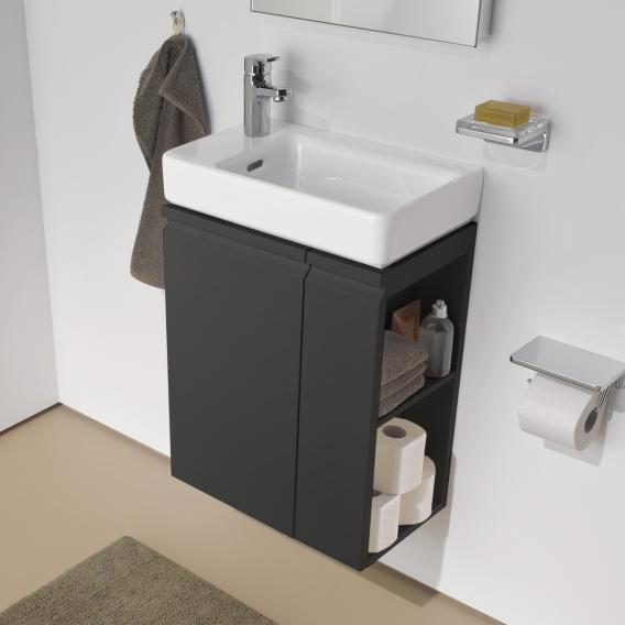 LAUFEN Pro S vanity unit for hand washbasin with 1 door and side shelf