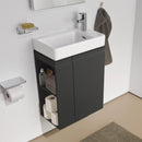 LAUFEN Pro S vanity unit for hand washbasin with 1 door and side shelf
