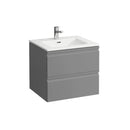 LAUFEN Pro S washbasin and vanity unit with 2 pull-out compartments