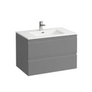 LAUFEN Pro S washbasin and vanity unit with 2 pull-out compartments