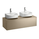 LAUFEN SONAR vanity unit for 2 countertop washbasins, with 1 pull-out compartment