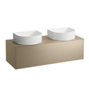 LAUFEN SONAR vanity unit for 2 countertop washbasins, with 1 pull-out compartment