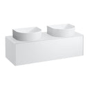 LAUFEN SONAR vanity unit for 2 countertop washbasins, with 1 pull-out compartment