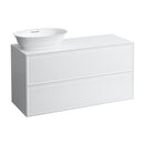 LAUFEN The New Classic vanity unit for countertop washbasin with 2 pull-out compartments