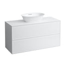 LAUFEN The New Classic vanity unit for countertop washbasin with 2 pull-out compartments