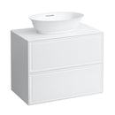 LAUFEN The New Classic vanity unit for countertop washbasin with 2 pull-out compartments