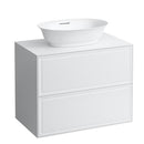 LAUFEN The New Classic vanity unit for countertop washbasin with 2 pull-out compartments