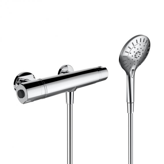 LAUFEN Thermofit exposed, thermostatic shower mixer, with hand shower set