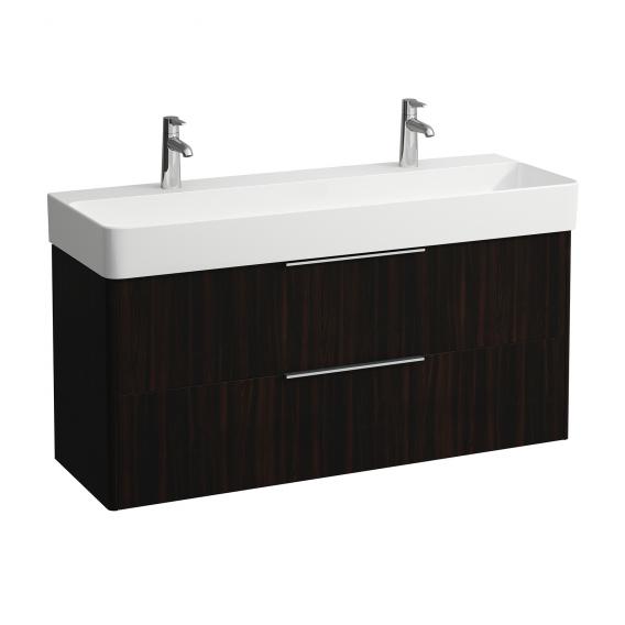 LAUFEN VAL double washbasin with Base vanity unit with 2 pull-out compartments