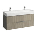 LAUFEN VAL double washbasin with Base vanity unit with 2 pull-out compartments