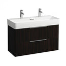 LAUFEN VAL double washbasin with Base vanity unit with 2 pull-out compartments