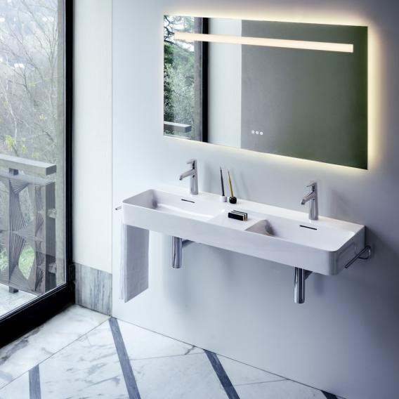 LAUFEN VAL double washbasin with shelf surface