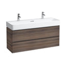 LAUFEN VAL double washbasin with Space vanity unit with 2 pull-out compartments