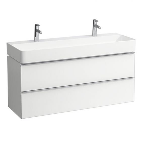 LAUFEN VAL double washbasin with Space vanity unit with 2 pull-out compartments