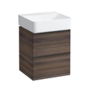 Laufen VAL hand washbasin with Space vanity unit with 2 pull-out compartments