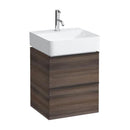 Laufen VAL hand washbasin with Space vanity unit with 2 pull-out compartments