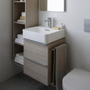Laufen VAL hand washbasin with Space vanity unit with 2 pull-out compartments