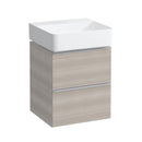 Laufen VAL hand washbasin with Space vanity unit with 2 pull-out compartments