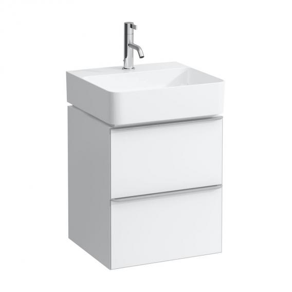 Laufen VAL hand washbasin with Space vanity unit with 2 pull-out compartments