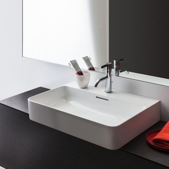 LAUFEN VAL washbasin white, with 1 tap hole, with overflow