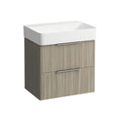 LAUFEN VAL washbasin with Base vanity unit with 2 pull-out compartments