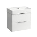 LAUFEN VAL washbasin with Base vanity unit with 2 pull-out compartments