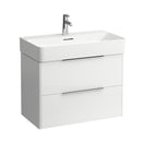 LAUFEN VAL washbasin with Base vanity unit with 2 pull-out compartments