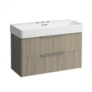 LAUFEN VAL washbasin with Base vanity unit with 2 pull-out compartments
