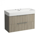 LAUFEN VAL washbasin with Base vanity unit with 2 pull-out compartments